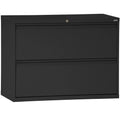 36 inch 2 Drawer Lateral File Cabinet Black B42951