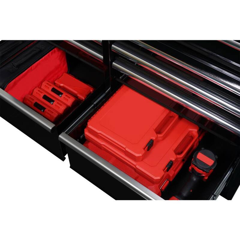 Black Mobile Workbench Cabinet with Extension Table U2166