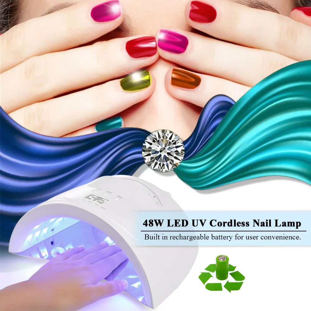 48W Cordless LED UV Nail Lamp V162587