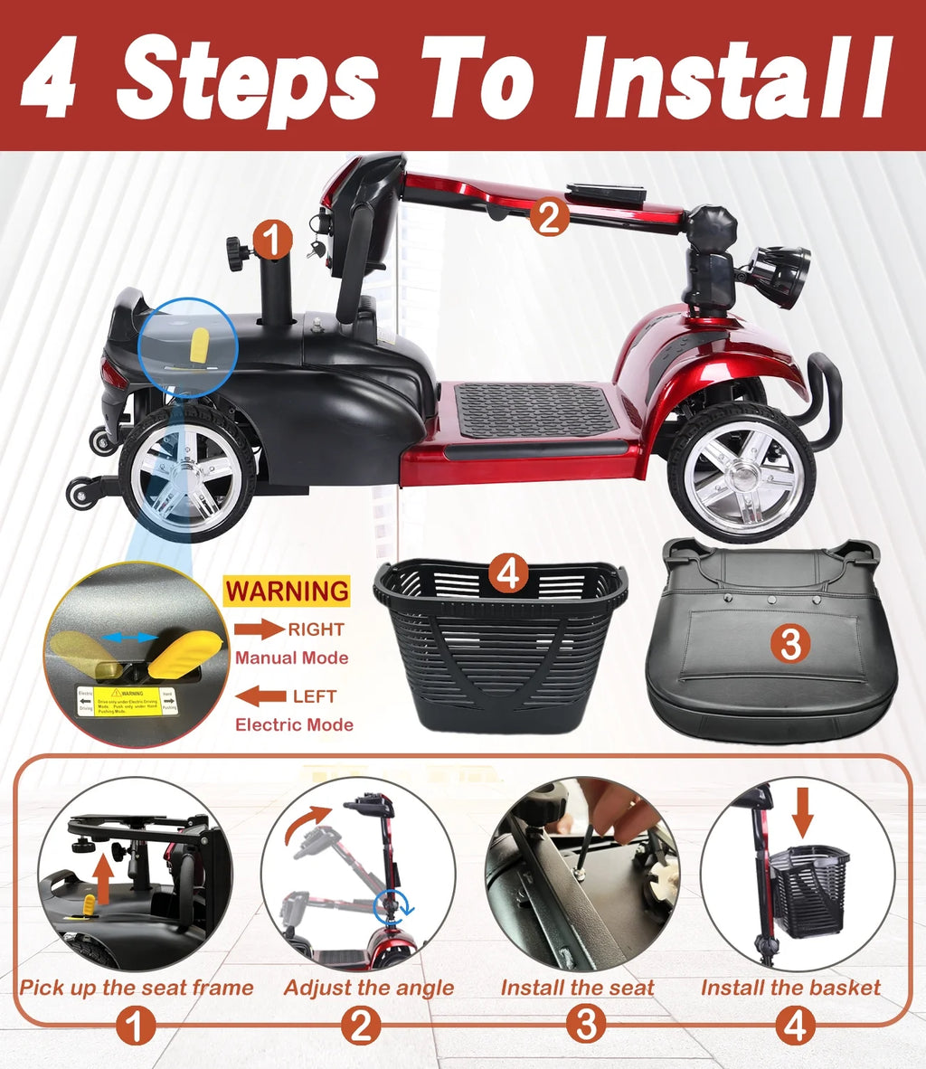 4 Wheel Mobility Scooter C602015