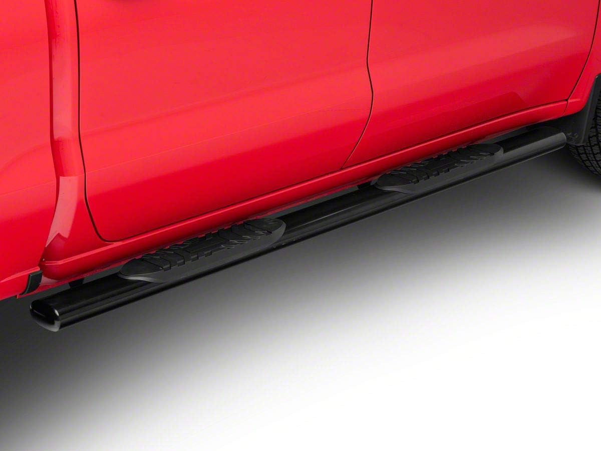 Black 5-Inch Oval Side Step Bars O48232