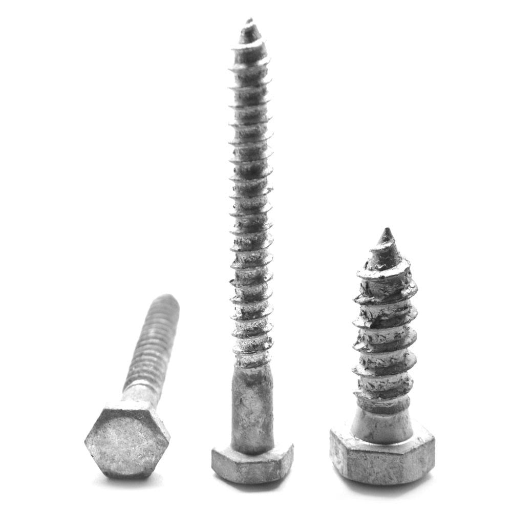 5/8x22-5 x 3x22 Hex Lag Screw Low Carbon Steel Hot Dip Galvanized Pk 50 T884799