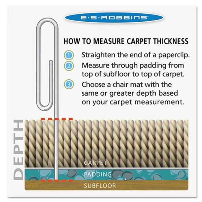 45 x 53 Carpeted Floors Mat with Lip 25 x 12 Beveled Edge D5349