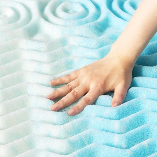 2 Inch Gel Foam Mattress Topper, Twin XL E351331