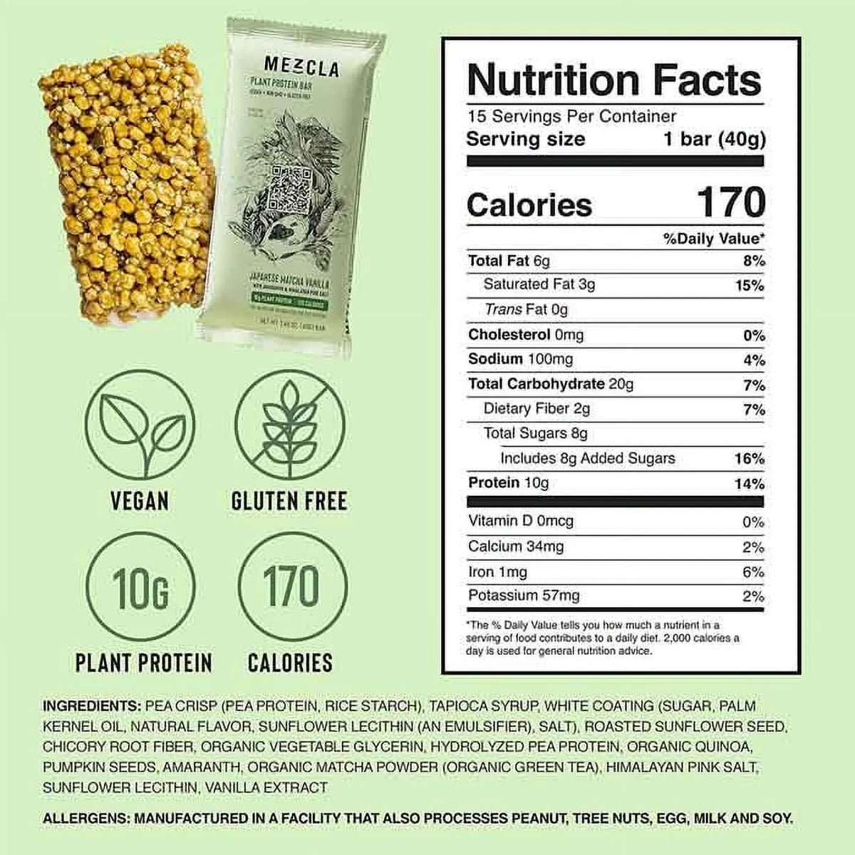 Plant Protein Bars, 1.73oz K428316