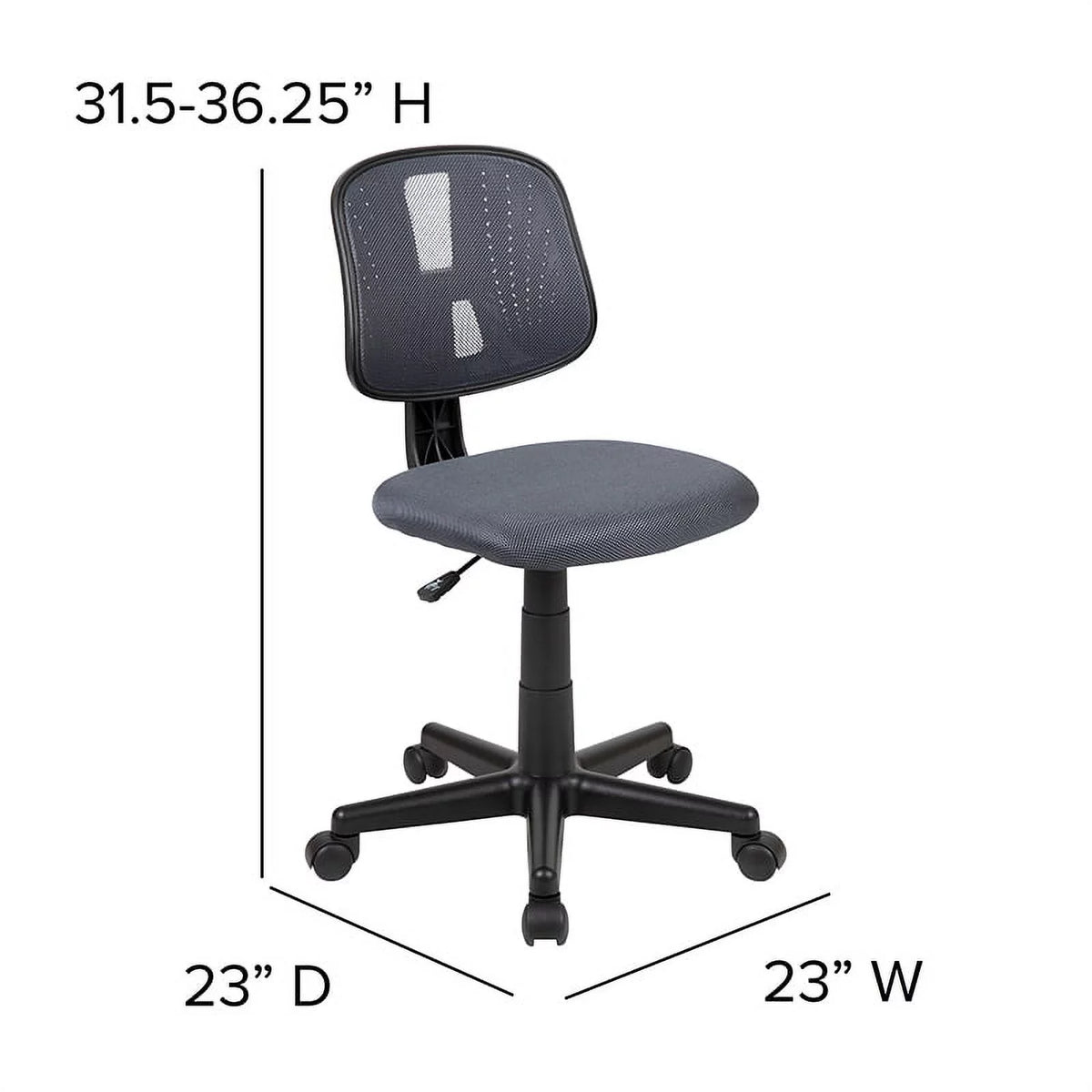 Gray Mesh Swivel Task Office Chair T810619