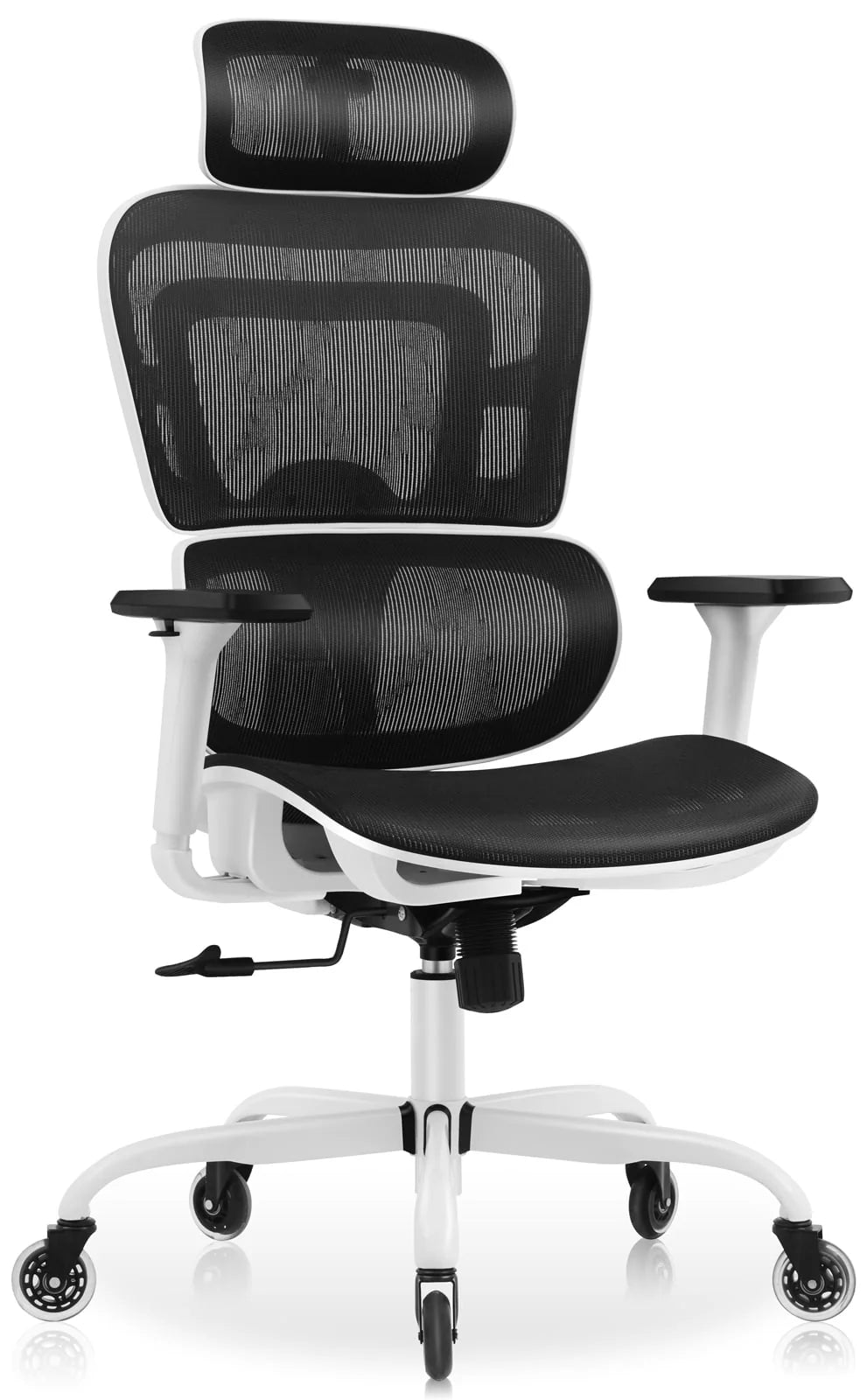Black High Back Ergonomic Office Chair with Lumbar Support J138