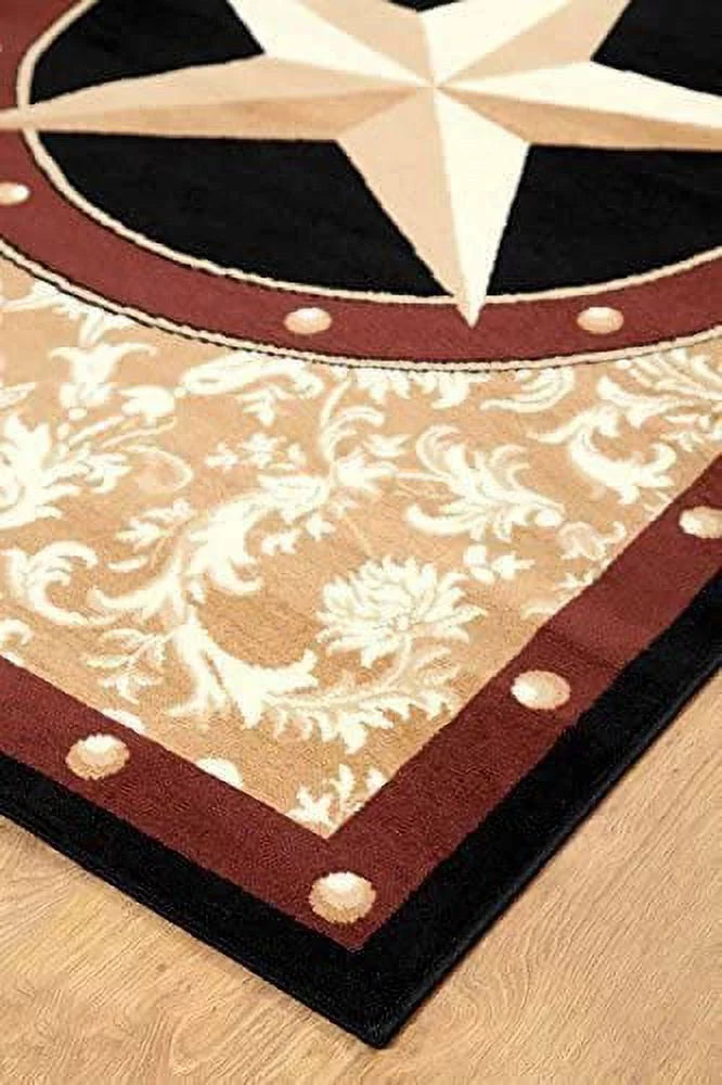 Gold Star Western Cowboy Area Rug 9'x13' Y7063