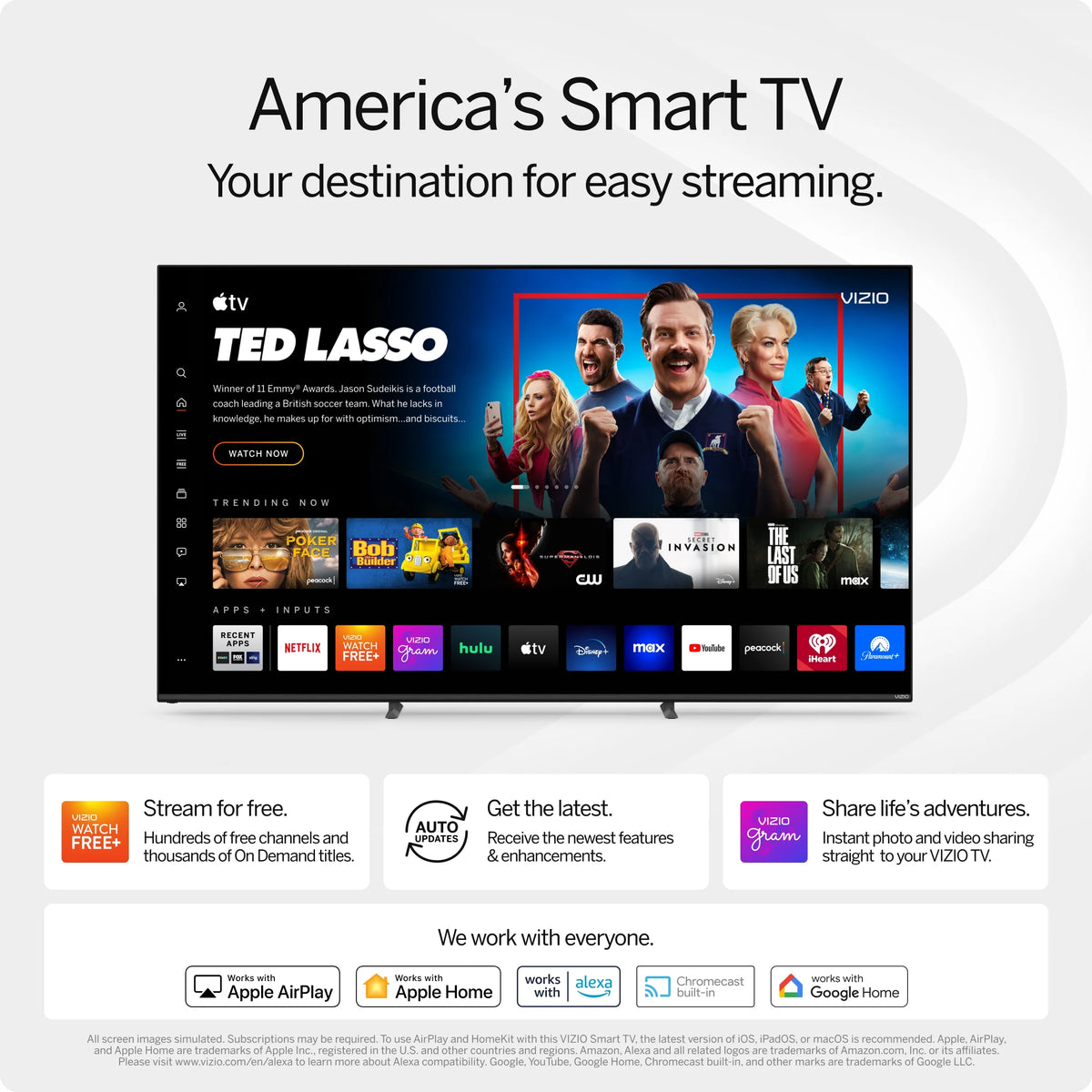 43 Class 4K LED HDR Smart TV U621408