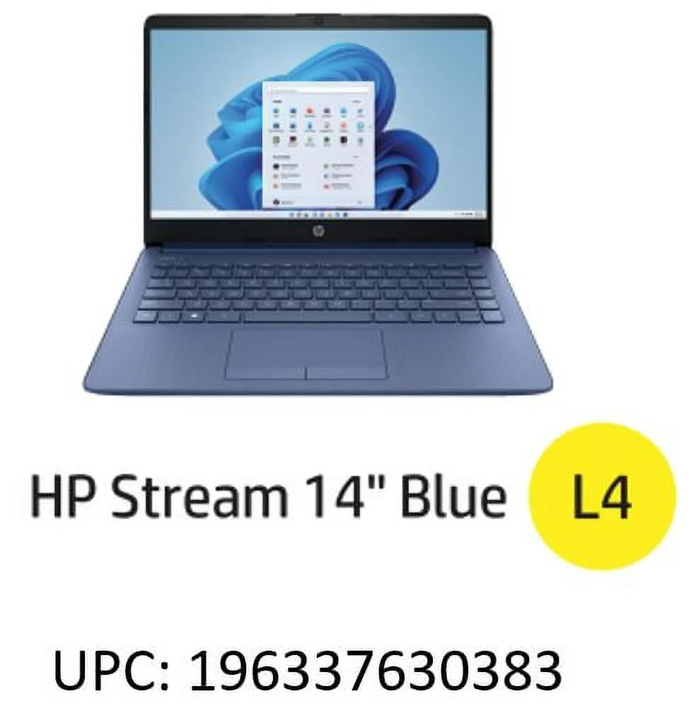 14" Laptop, Intel Celeron N4120, 4GB RAM, 64GB eMMC, Blue S17385