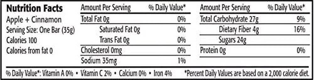 Apple Cinnamon Fruit Bar 12 Ct B7610