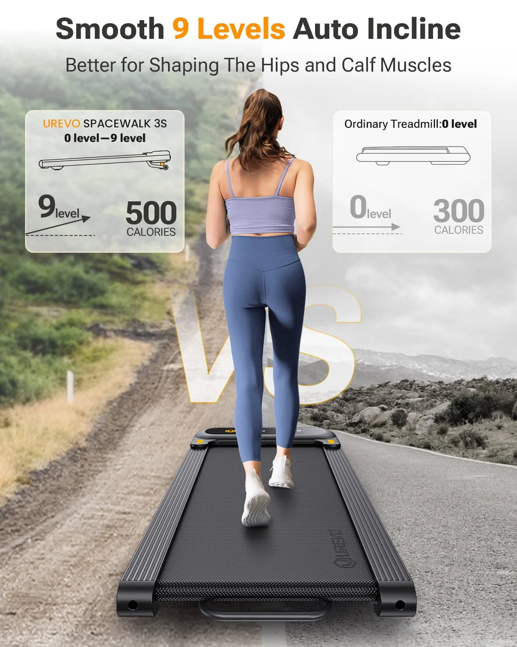 Auto Incline Treadmill with APP & Remote Control J38235