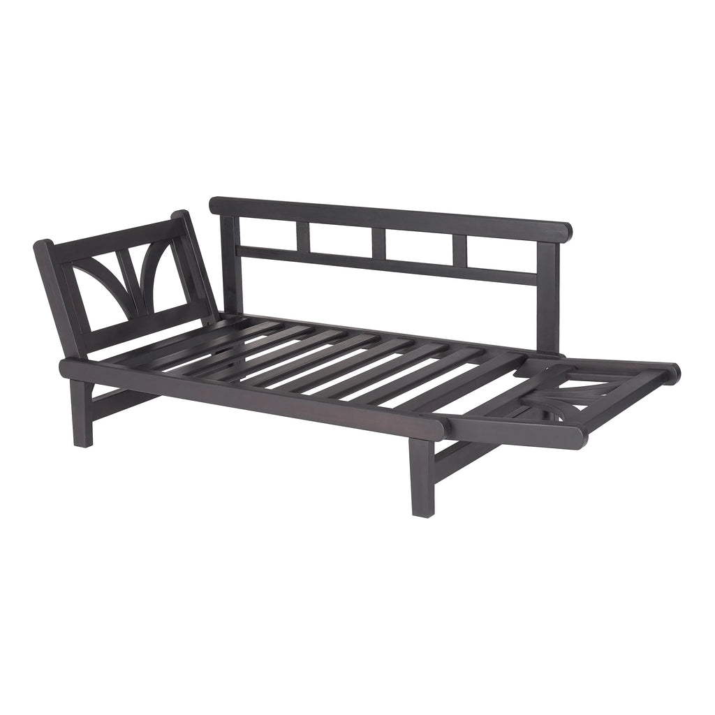 Convertible Wood Outdoor Sofa Blue Cushions F52018