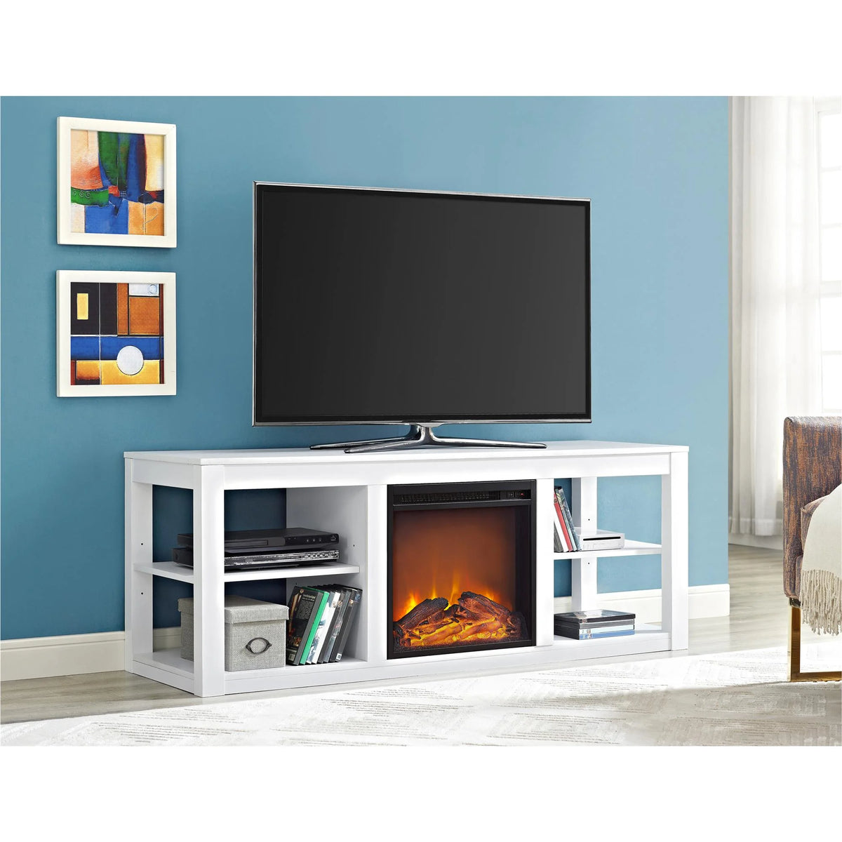 65" Console Fireplace S3707
