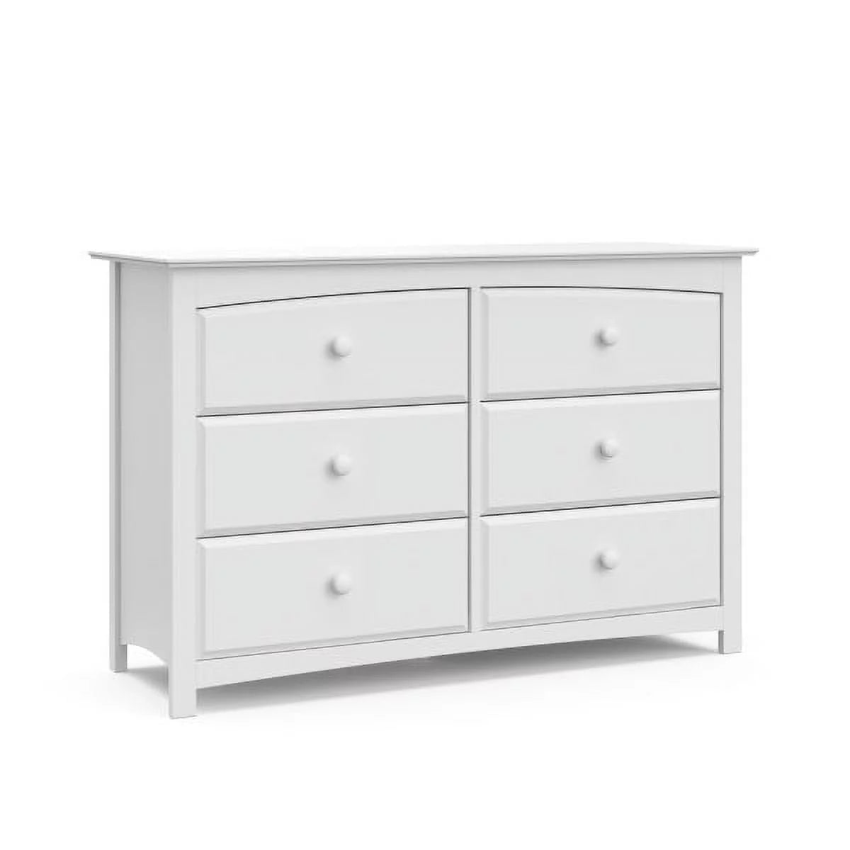 White 6 Drawer Double Dresser W659905