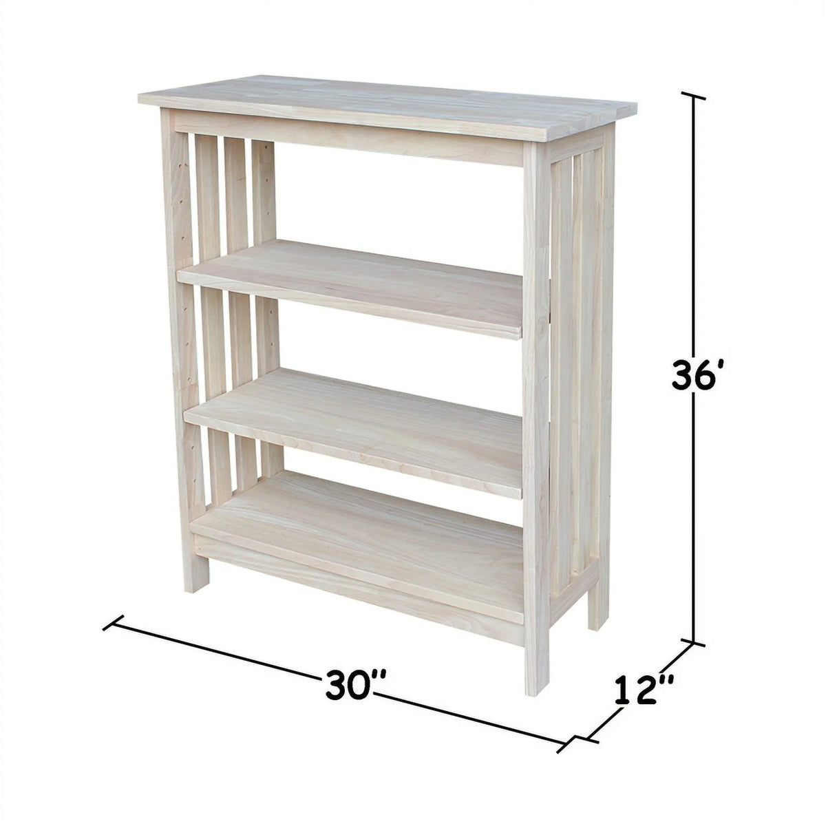 Solid Wood 3 Tier Shelf Unit M6779
