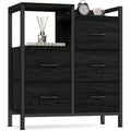 5 Fabric Drawers Storage Unit Organizer with Shelves P156124