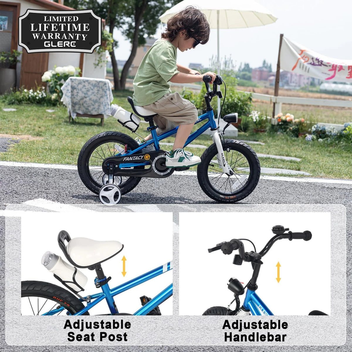 White 12 inch Toddler and Kids Bike N186