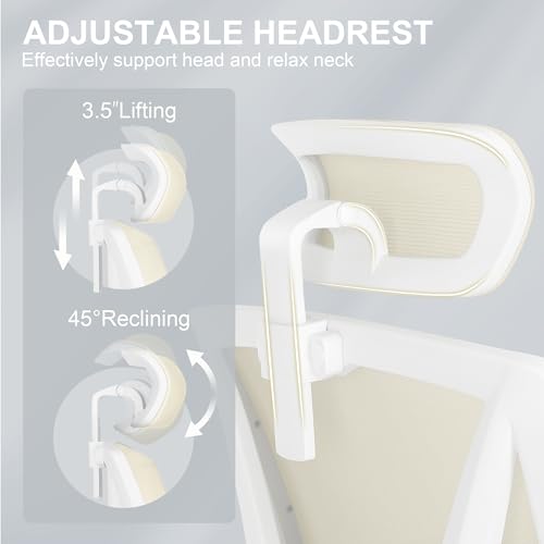Ergonomic Office Chair with Footrest and Adjustable Lumbar Support V77411