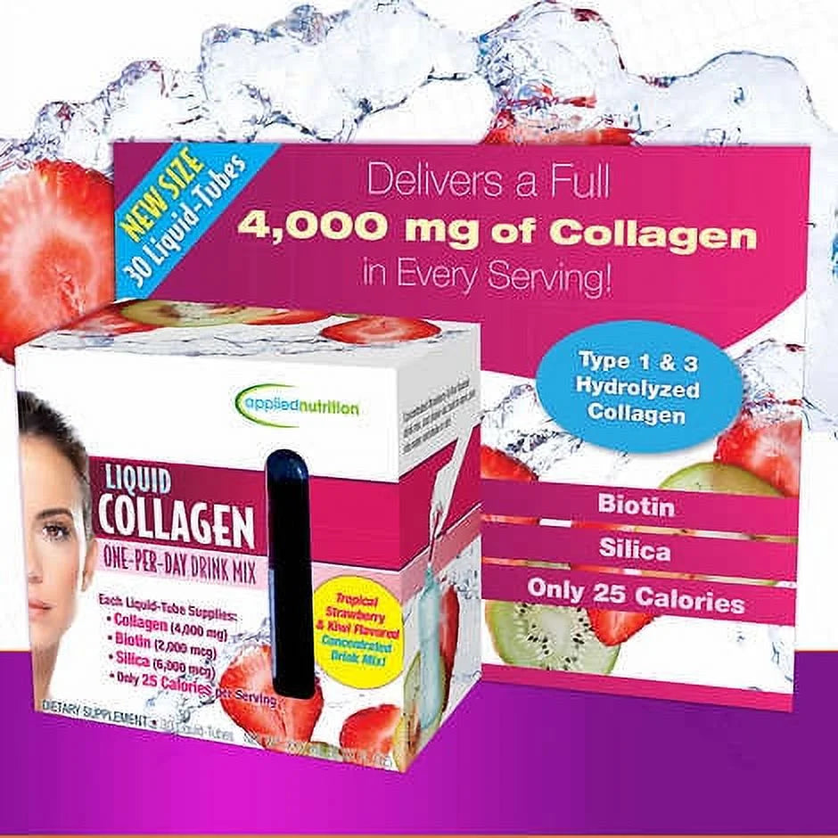 Liquid Collagen Drink Mix Tubes, 4000 Mg, 30 Ct W6860