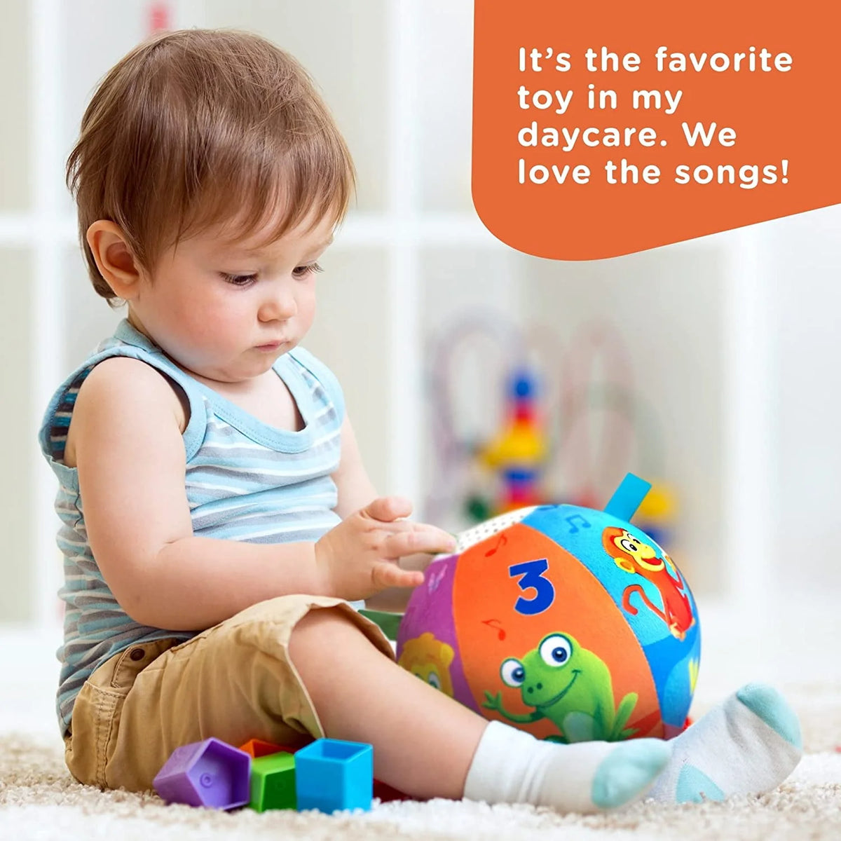 Plush Baby Ball with Music and Sound Effects Q7101