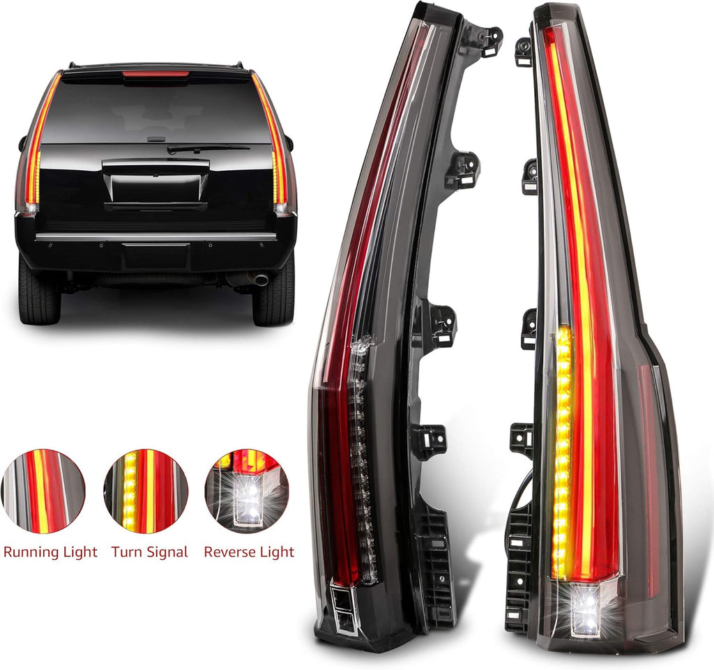 LED Tail Lights Rear Lamp Brake Set of 2 V4519