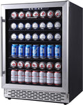 96 Can Compressor Beverage Cooler Stainless Steel Glass Door Q535