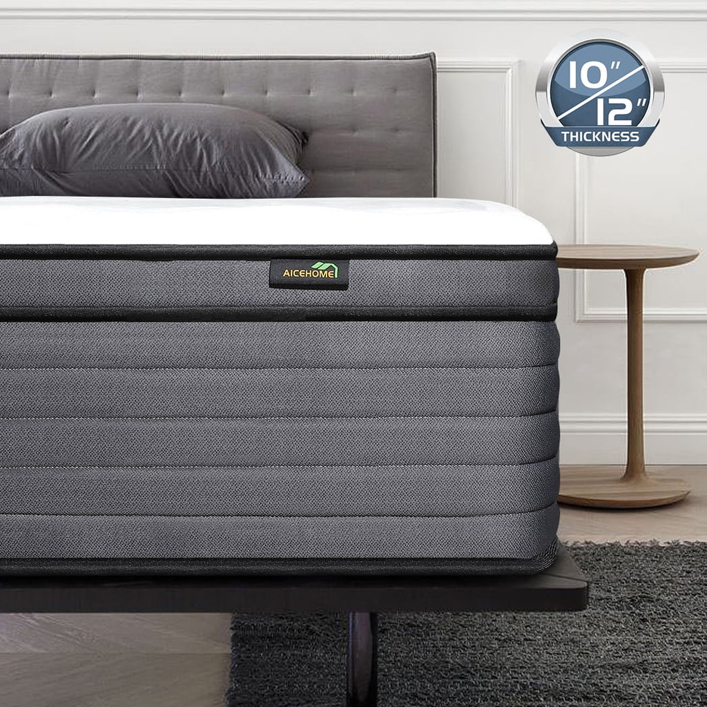 10 Gel Memory Foam Innerspring Hybrid Twin Mattress D7627