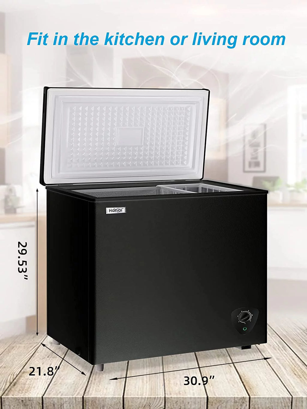 White 3.5 cu.ft Chest Freezer with Removable Basket W632