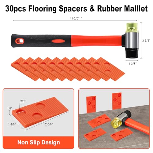 Laminate Wood Flooring Installation Hammer with Tapping Block and Knee Pad L9787