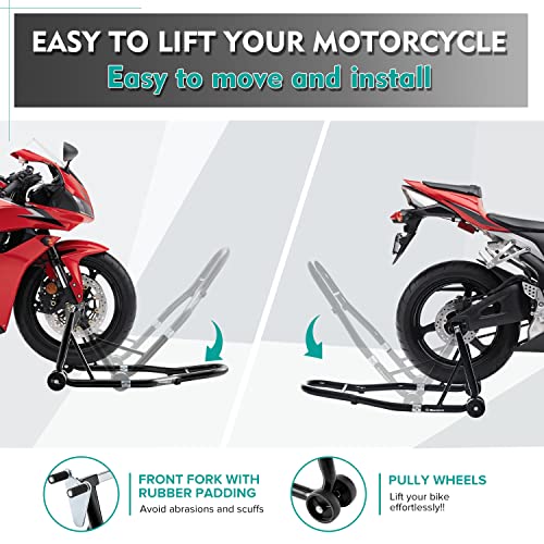 Motorcycle Rear Wheel Lift Stand Red K855487