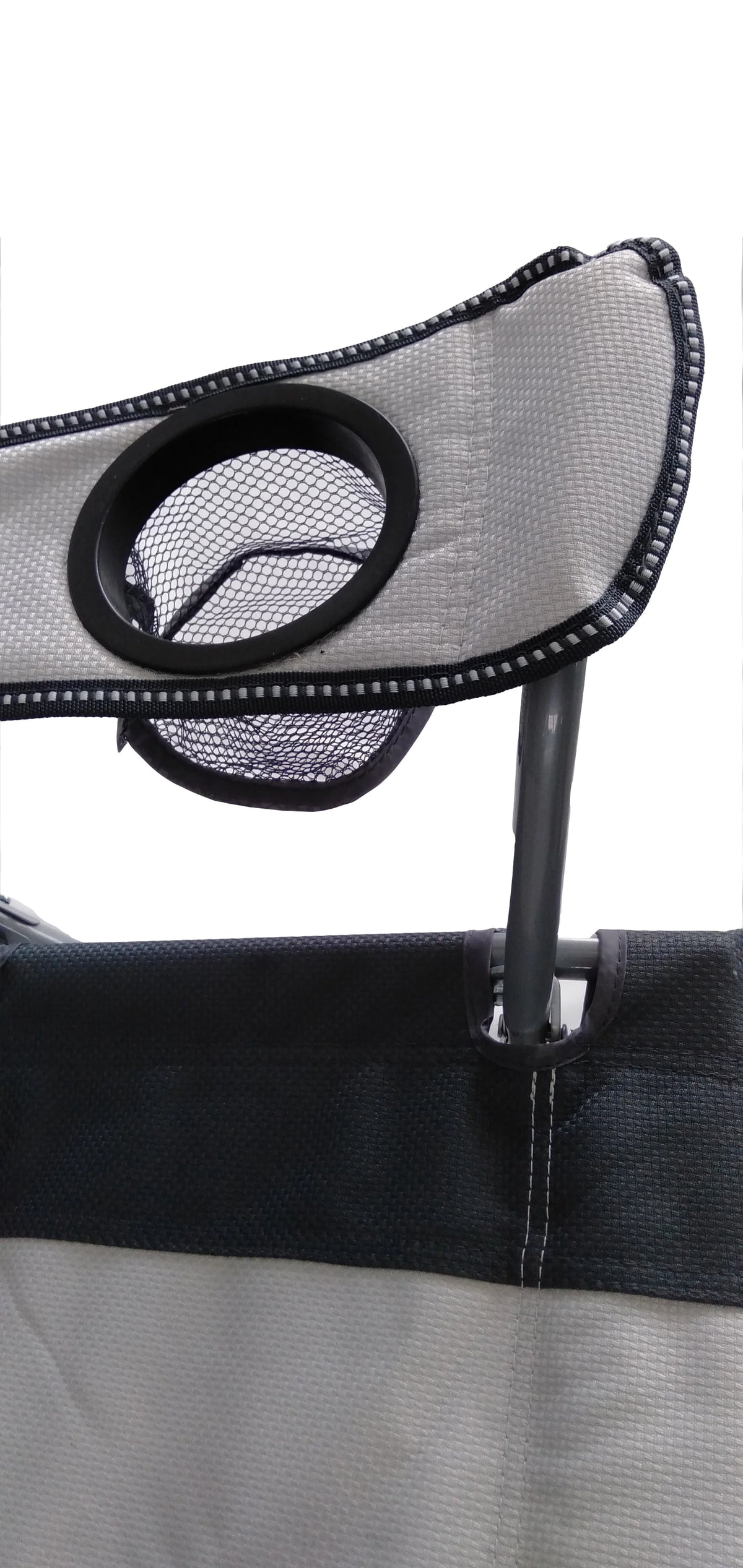 Gray and Black Mesh Camp Chair M661