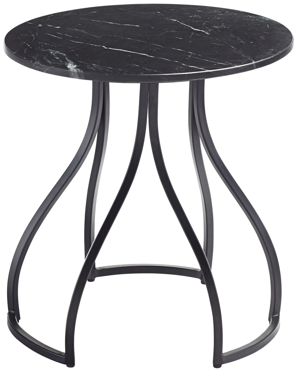 Black Marble Accent Table D351