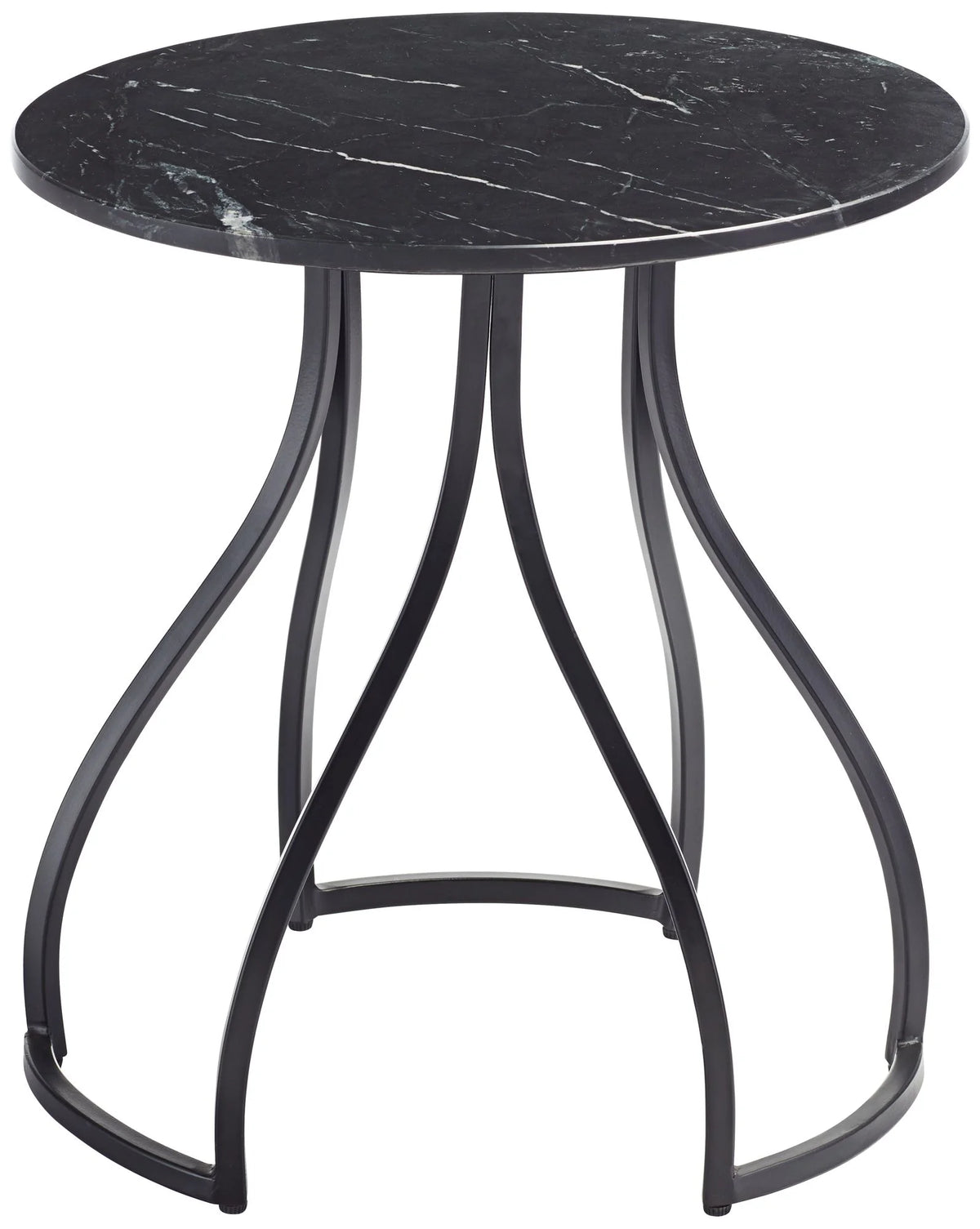 Black Marble Accent Table D351