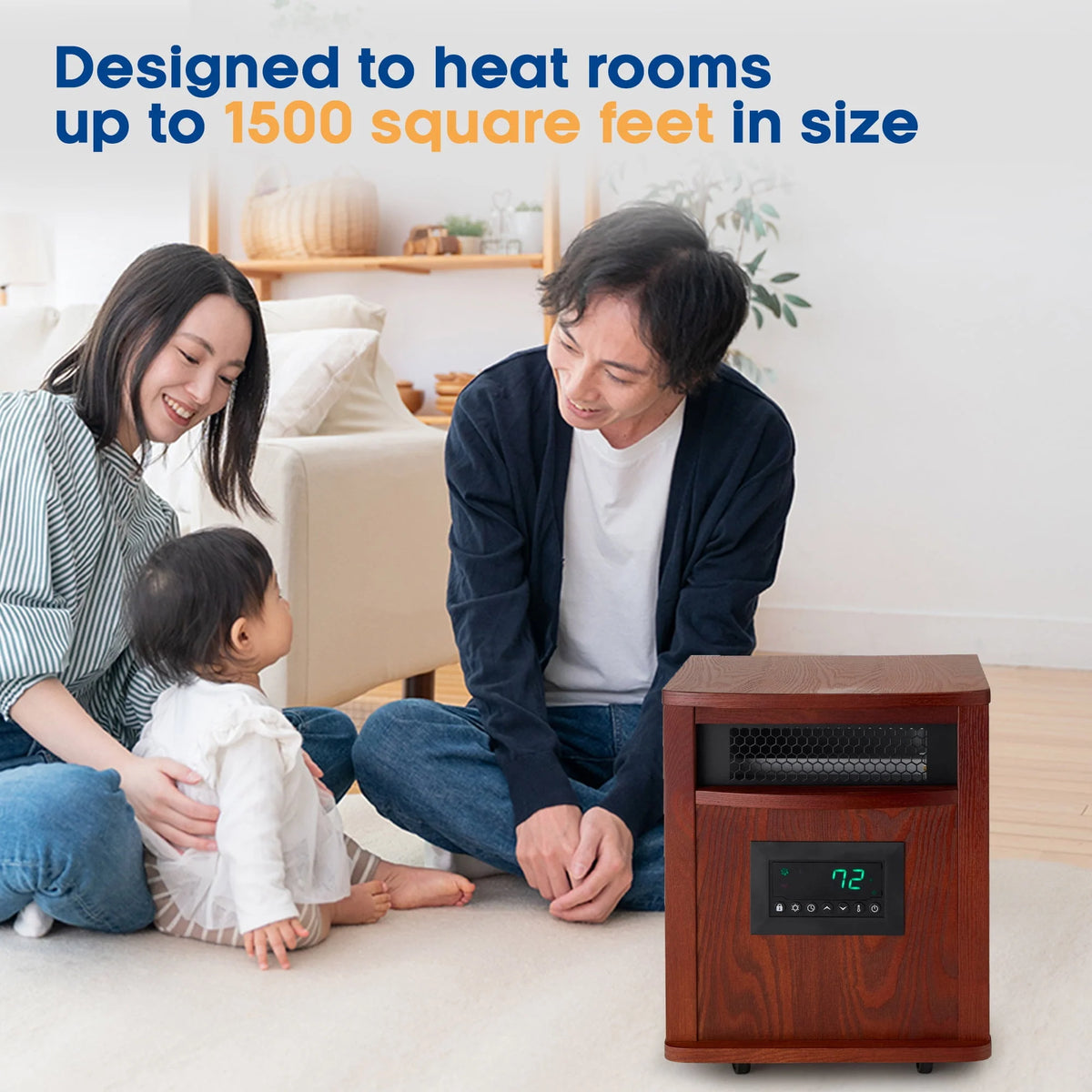 1500W Electric Infrared Quartz Space Heater J1834