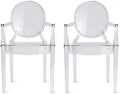 Set of Two Clear Armchair H77374