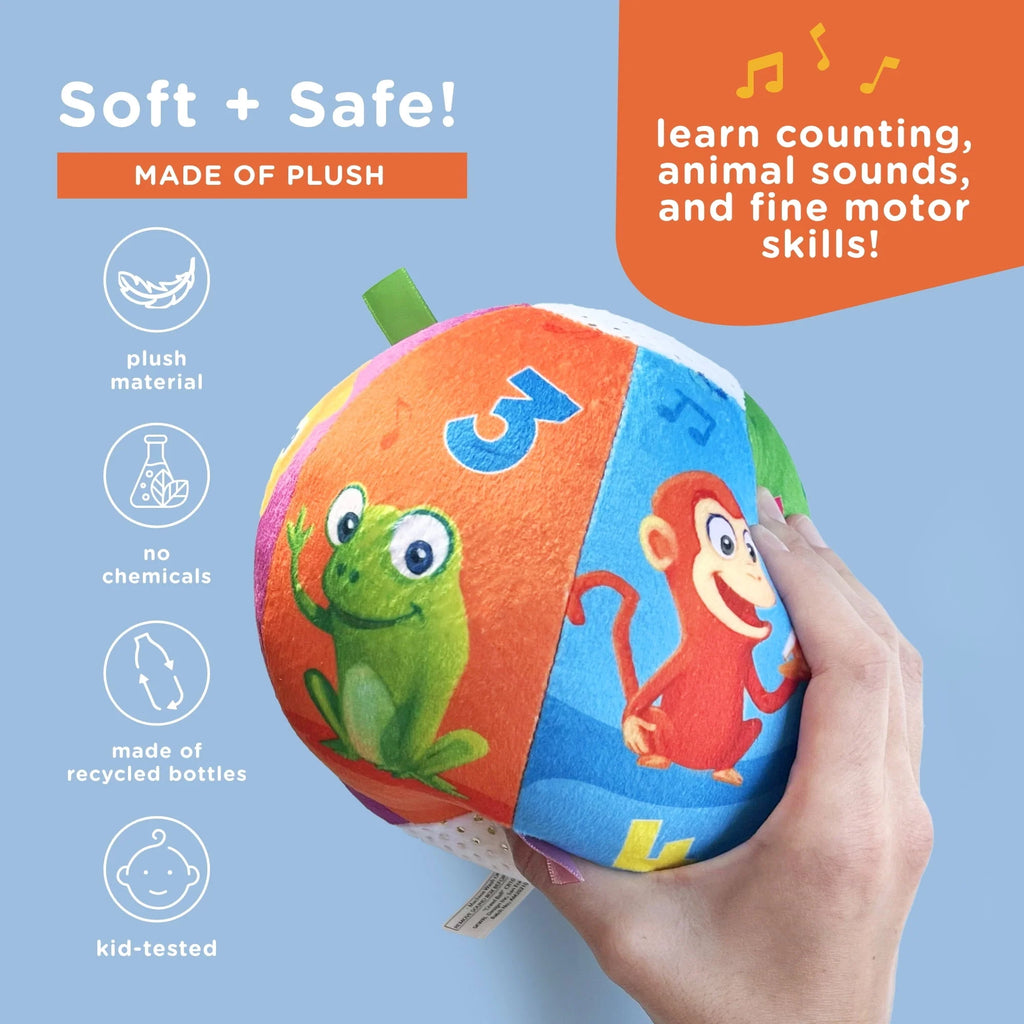 Plush Baby Ball with Music and Sound Effects Q7101