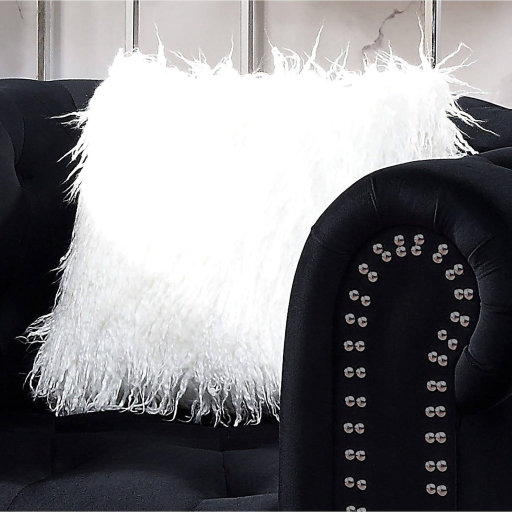 Black Tufted Fabric Chair F3468