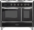 Glossy Black Dual Fuel Natural Gas Range O14598