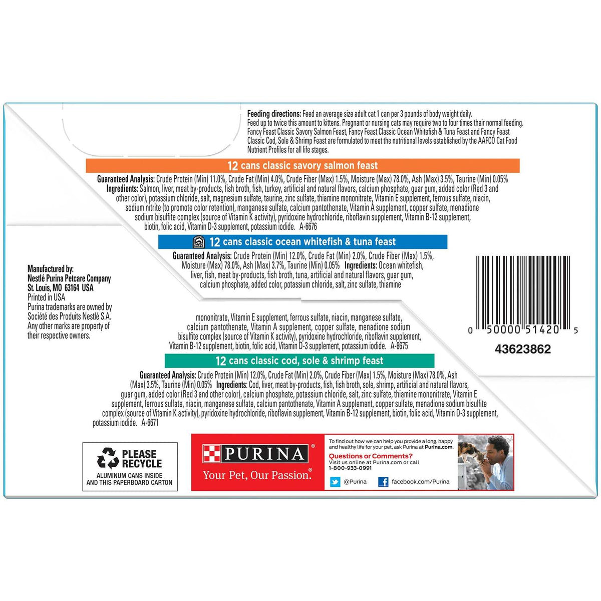 Grain-Free Wet Cat Food Variety Pack X1145