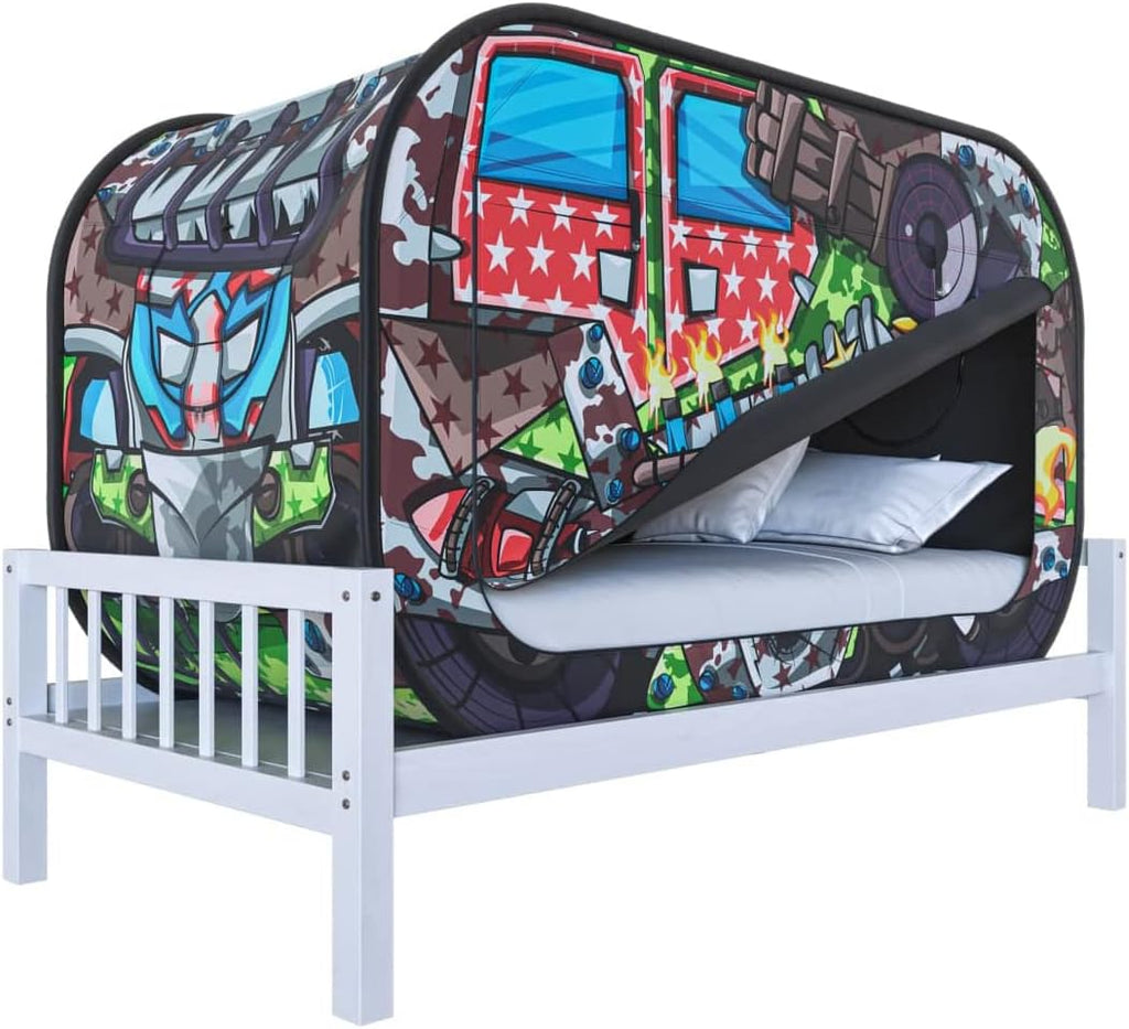 Twin Pop Up Breathable Light Reducing Pongee Bed Tent O272577