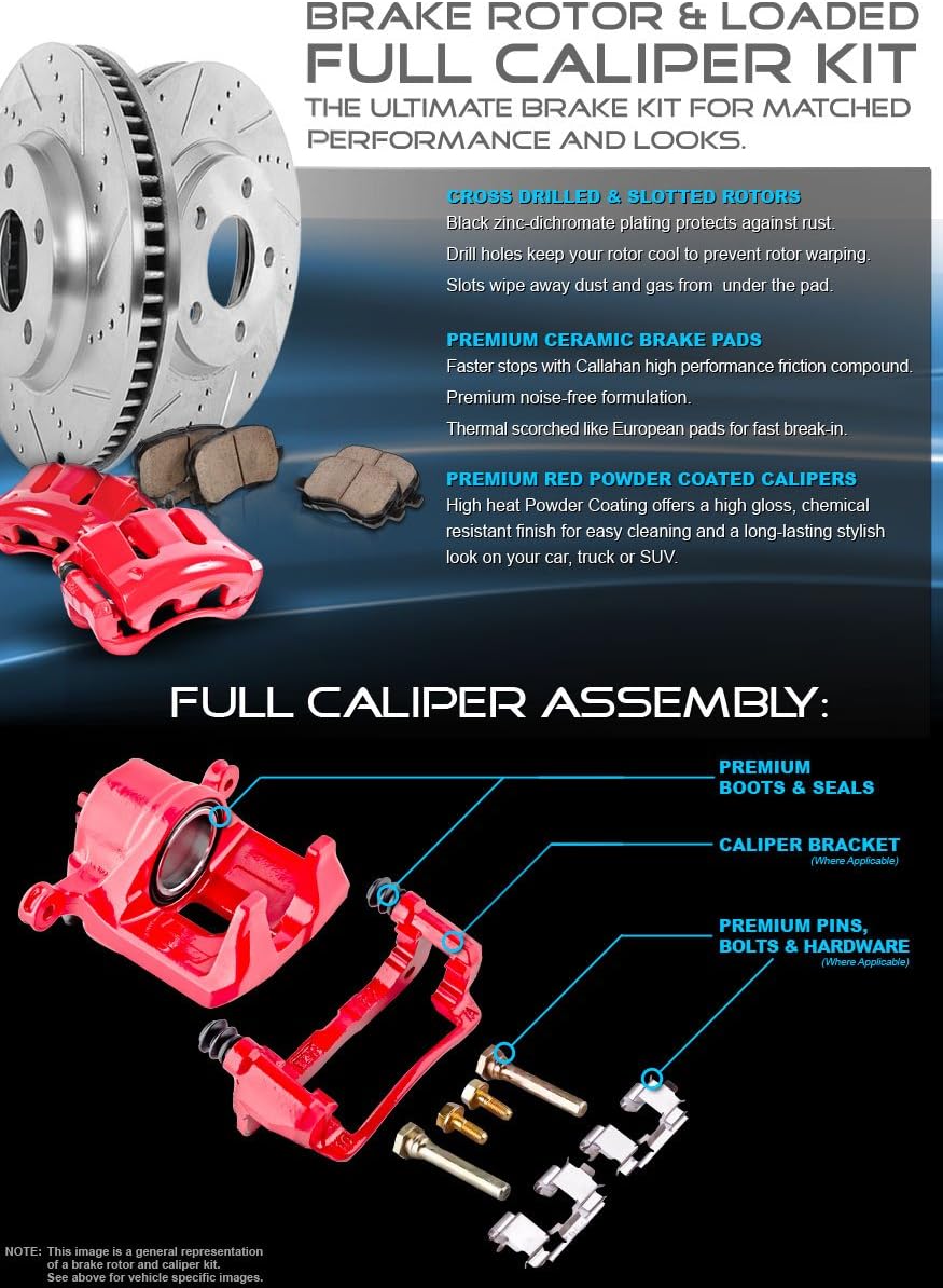 262mm Front 239mm Rear 4 Lug Brake Rotors Ceramic Pads and Clips X471