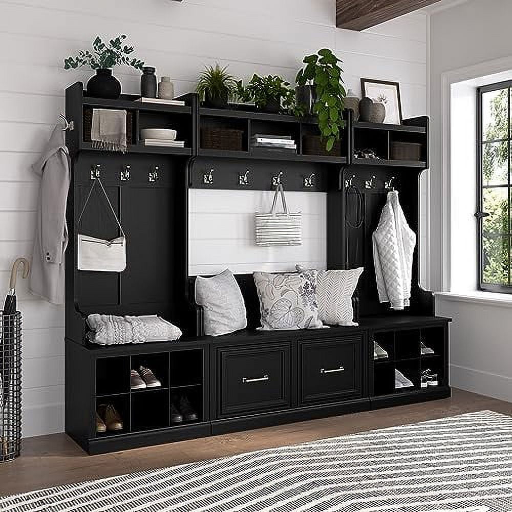 Small Wooden Shoe Bench with Drawer S6063