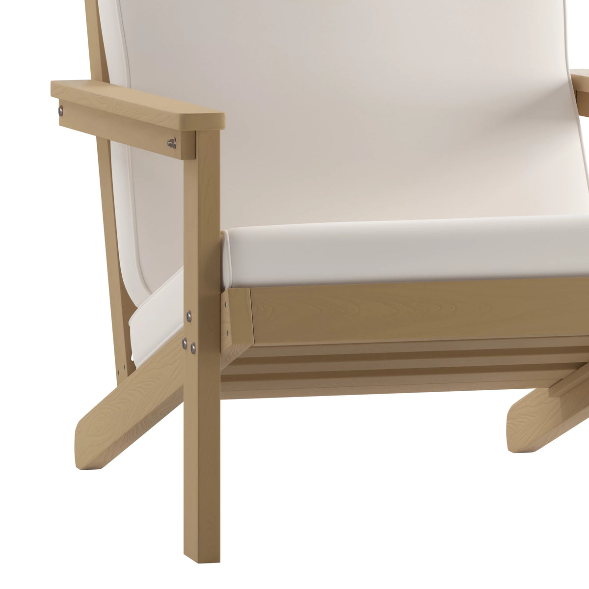 All-Weather Poly Resin Adirondack Chair with Cushions K416657