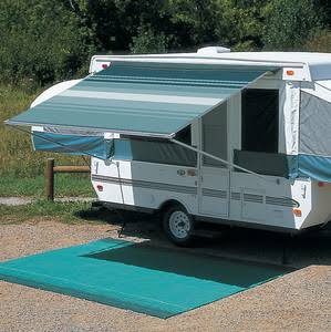 Teal Vinyl Bag Awning 3.5m 11ft-6in E933
