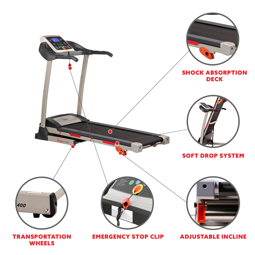 Folding Treadmill with Manual Incline and Pulse Sensors Z76419