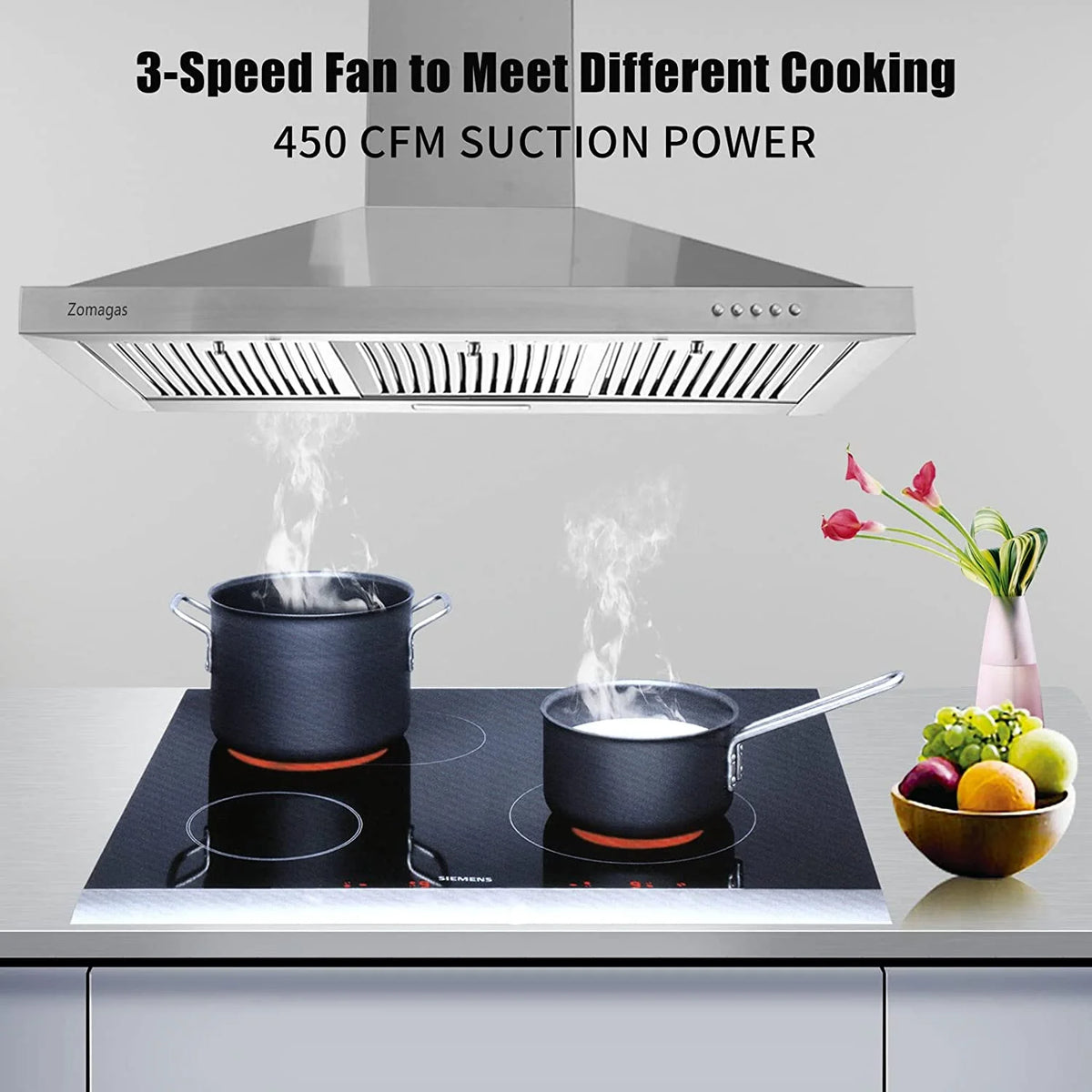 36-inch Wall Mount Stainless Steel Range Hood T6889