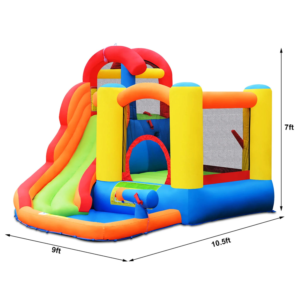 Inflatable Bounce House Water Slide with Splash Pool V8718