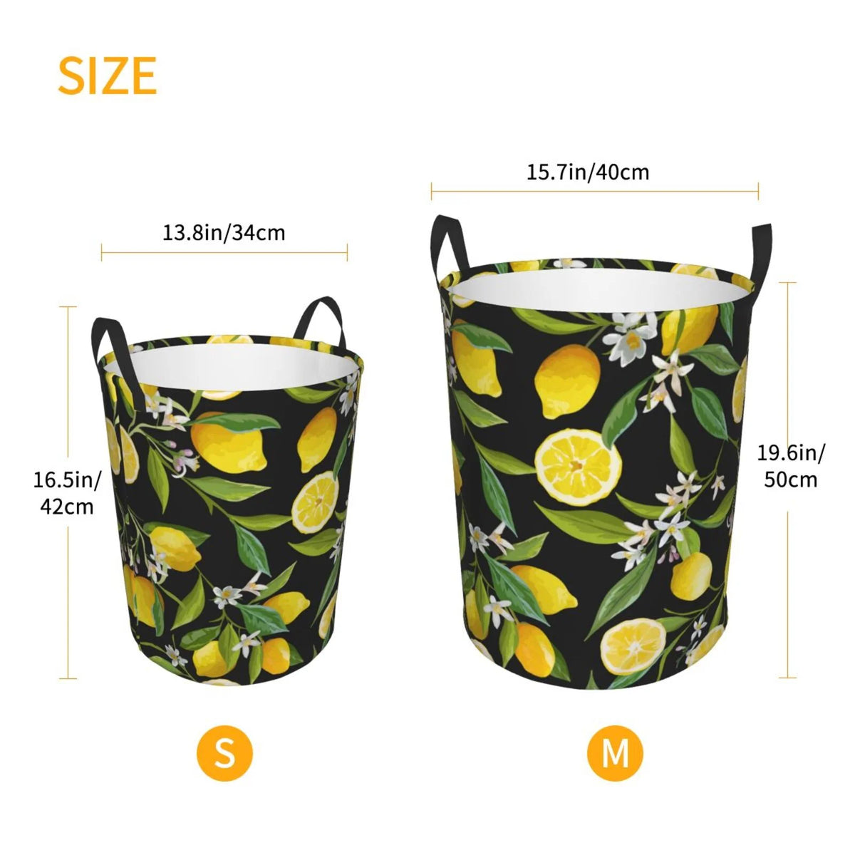 Round Laundry Hamper with Handles V217
