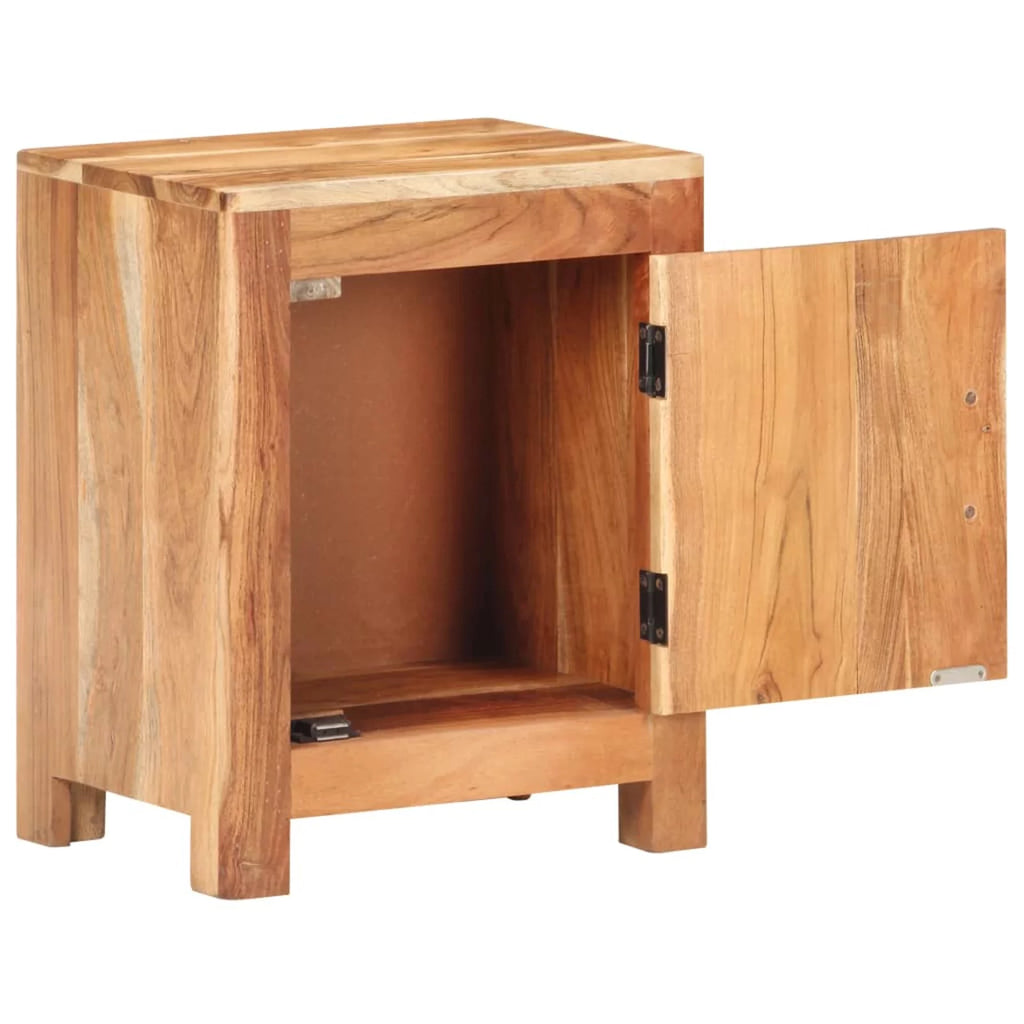 Solid Acacia Wood Bedside Cabinet O3068